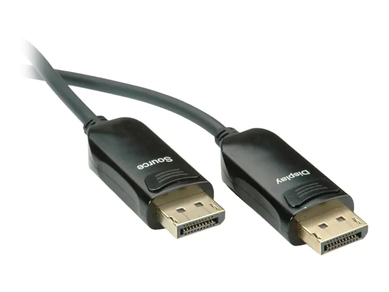 Roline - DisplayPort-Kabel - DisplayPort (M) zu DisplayPort (M) - 50 m - 4K Unterstützung, aktiv - Schwarz