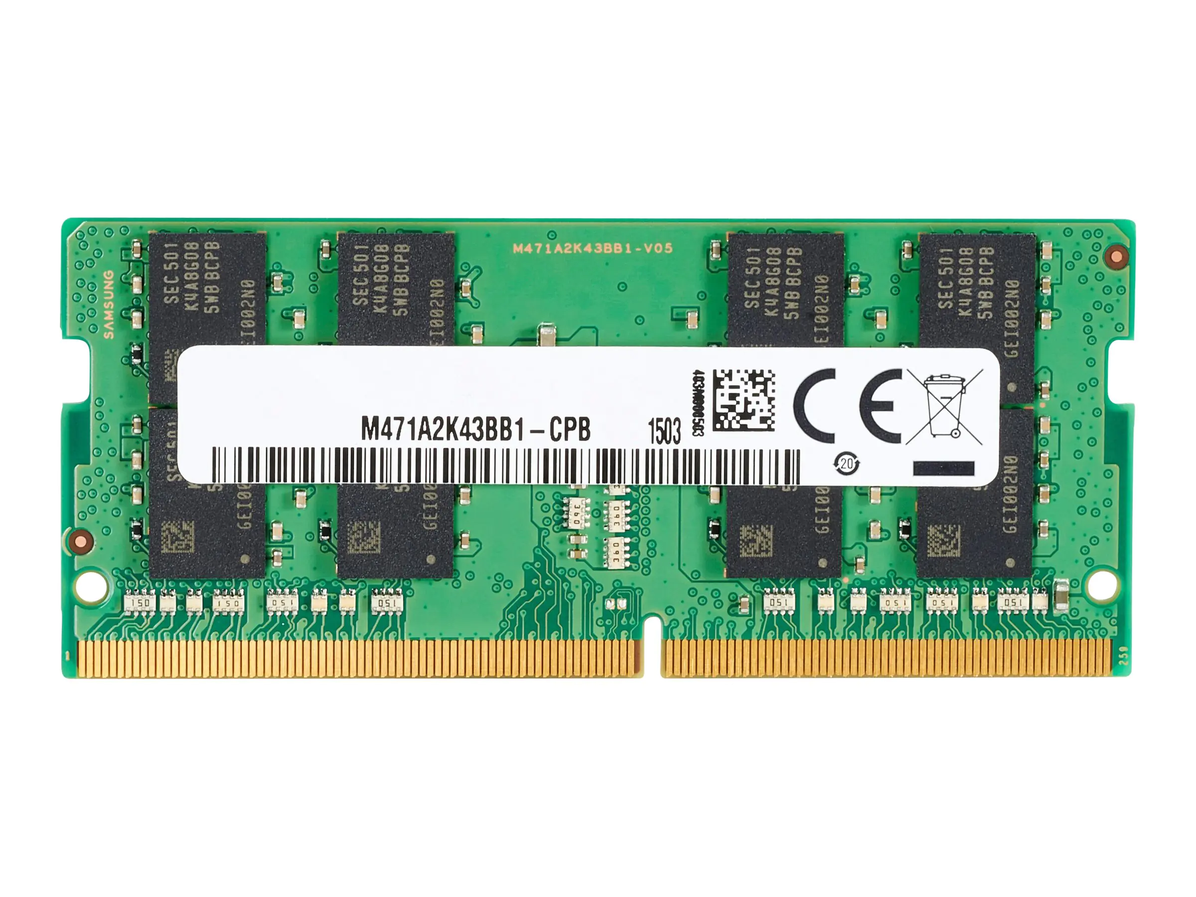 HP - DDR4 - Modul - 16 GB - SO DIMM 260-PIN - 3200 MHz / PC4-25600 - 1.2 V - ungepuffert - non-ECC - für Elite Slice G2 (SODIMM); EliteDesk 705 G5 (SODIMM); EliteOne 800 G5, 800 G6, 800 G8; ProDesk 400 G5 (SODIMM), 400 G6 (SODIMM), 600 G5 (SODIMM), 600 G6