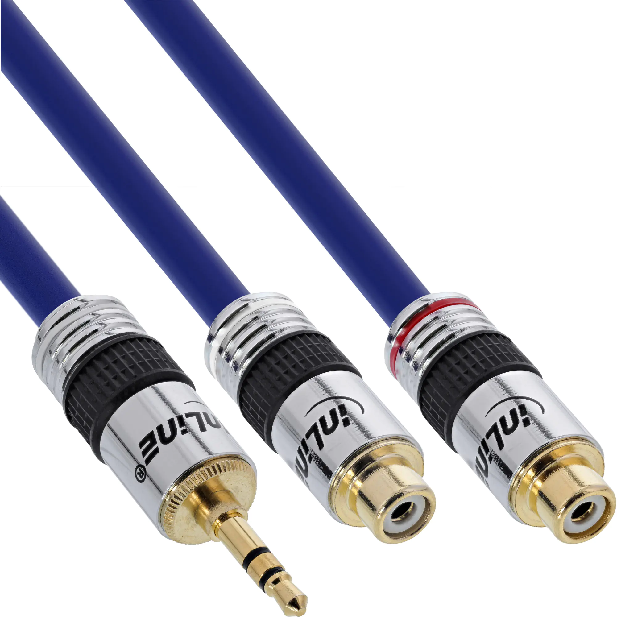 InLine Premium - Audiokabel - Stereo Mini-Klinkenstecker männlich zu RCA weiblich - 25 cm