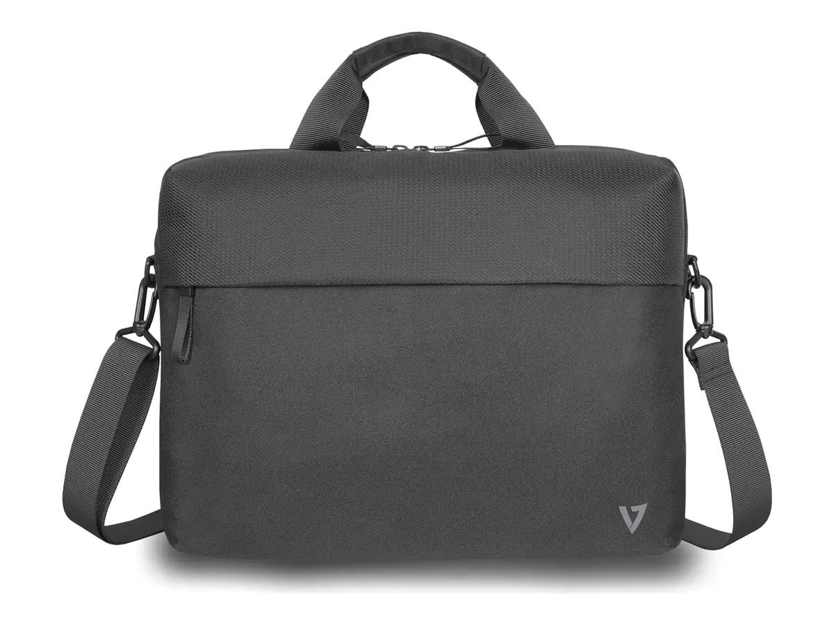 V7 CTP14-ECO2 - Notebook-Tasche - Aktentasche, umweltfreundlich, RPET, Topload - 35.6 cm (14") - Schwarz