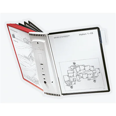 DURABLE Sichttafelständer SHERPA Wall 10 563100 DIN A4 sw/rt DURABLE Sichttafelständer SHERPA Wall 10 563100 DIN A4 sw/rt
