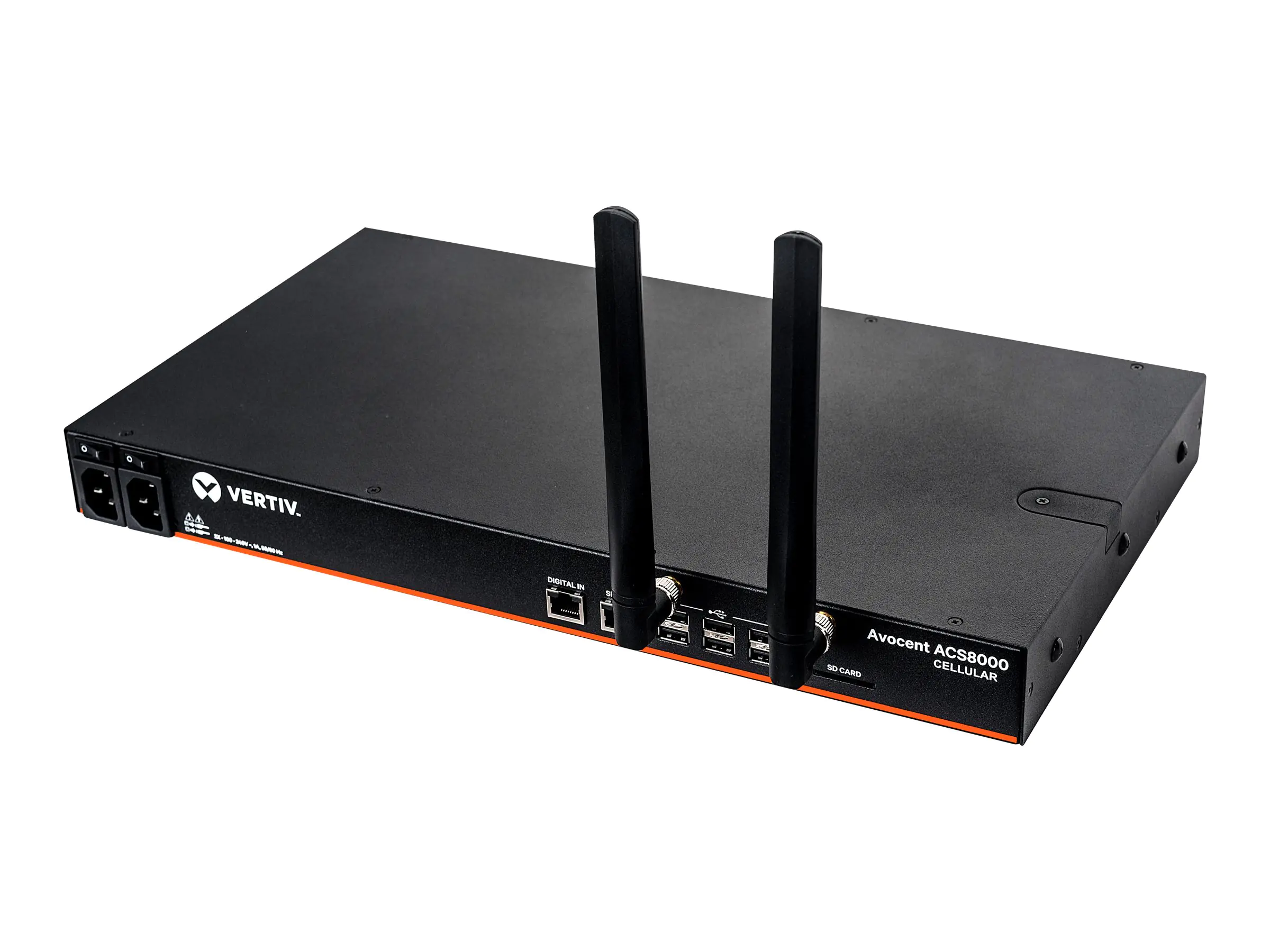 Avocent ACS 8000 Advanced Console Server ACS8032-EU-DAC-400 - Konsolenserver - 32 Anschlüsse - 1GbE, RS-232, RS-422, RS-485 - LTE B1/B20/B28/B3/B7/B8 - 1U - Rack-montierbar