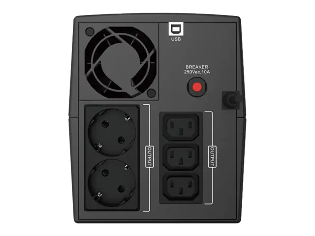 Conceptronic Zeus 03EM - USV - Wechselstrom 220-240 V - 720 Watt - 1200 VA - USB - Ausgangsanschlüsse: 5