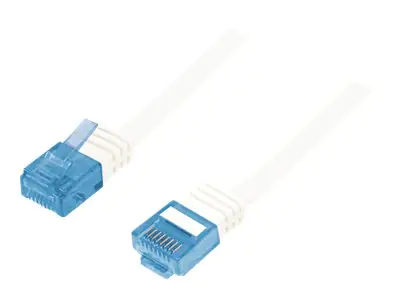 LogiLink - Patch-Kabel - RJ-45 (M) zu RJ-45 (M) - 3 m - UTP - CAT 5e - geformt, flach - weiß