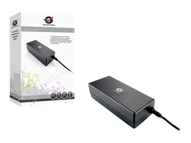 Conceptronic CNB65 - Netzteil - Wechselstrom 100-240 V - 65 Watt