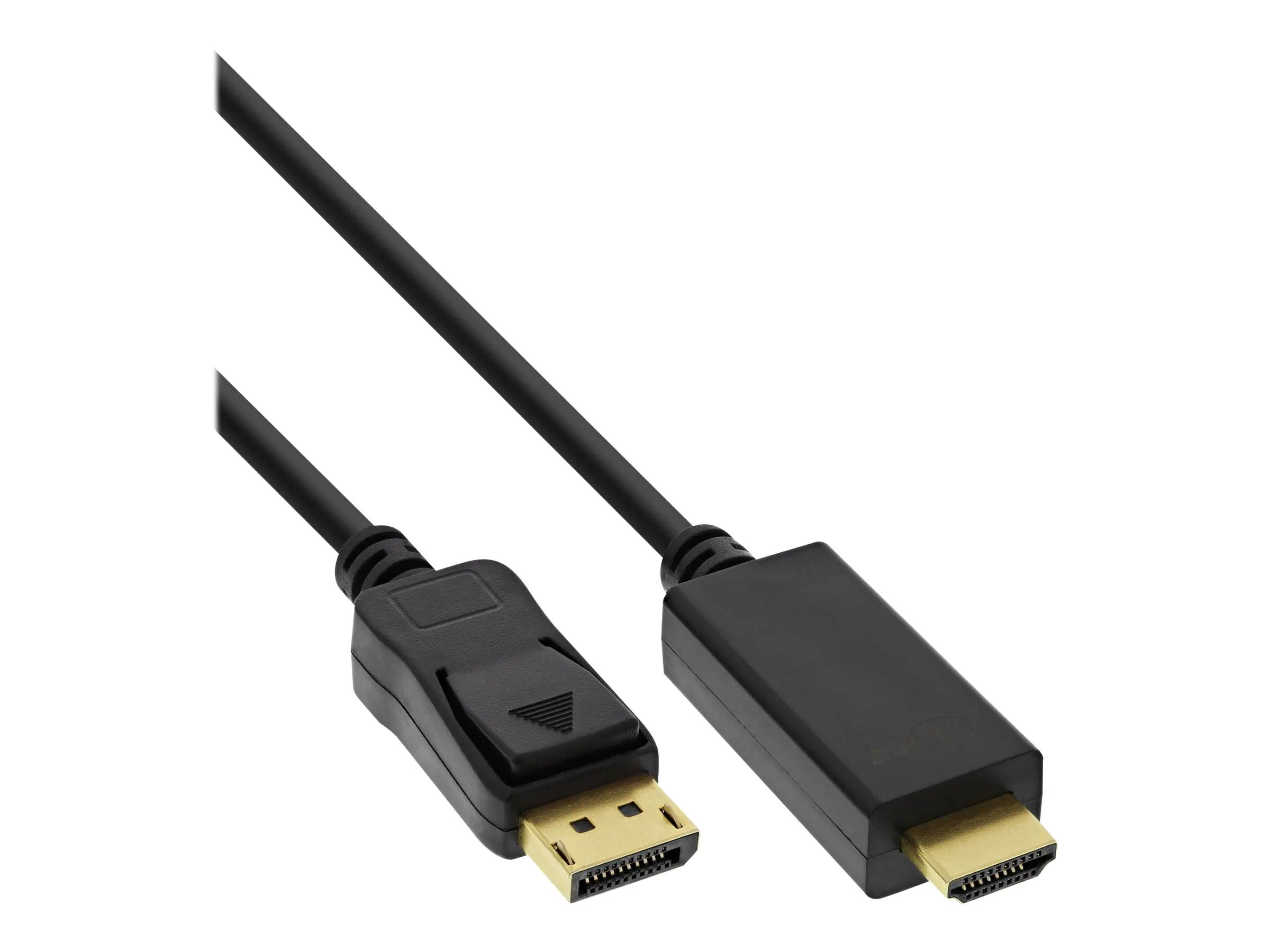 InLine - Adapterkabel - DisplayPort männlich zu HDMI männlich - 5 m - Dreifachisolierung - Schwarz - 4K Unterstützung