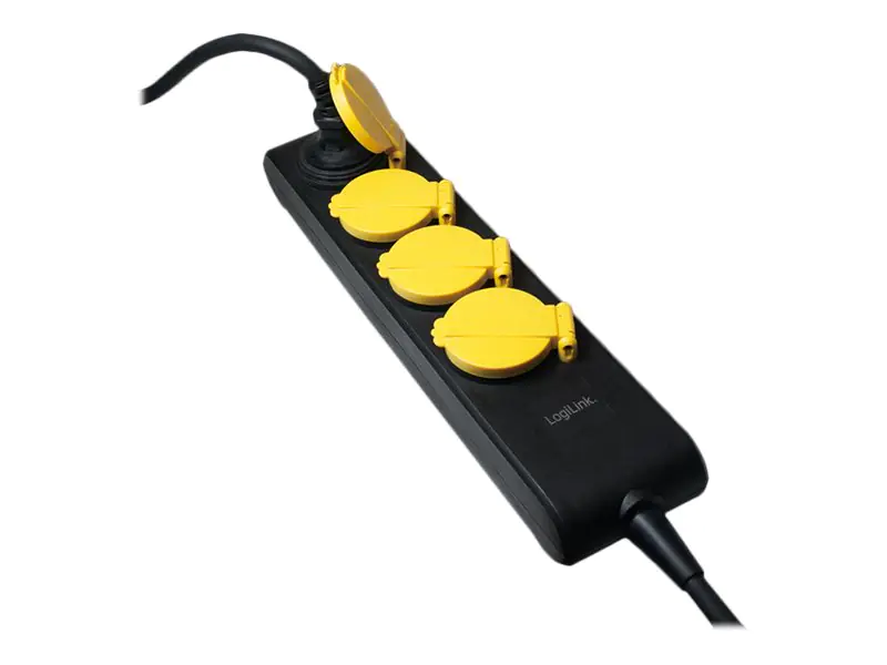 LogiLink - Steckdosenleiste - Wechselstrom 250 V - 3680 Watt - Eingabe, Eingang 2-polig - Ausgangsanschlüsse: 4 - 1.4 m