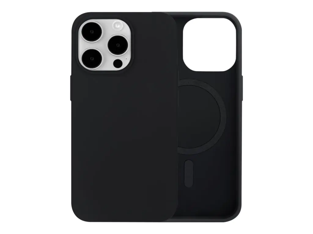 dbramante1928 Iceland Ultra - Hintere Abdeckung für Mobiltelefon - kompatibel mit MagSafe - Kunststoff, D3O - Schwarz - für Apple iPhone 15 Pro
