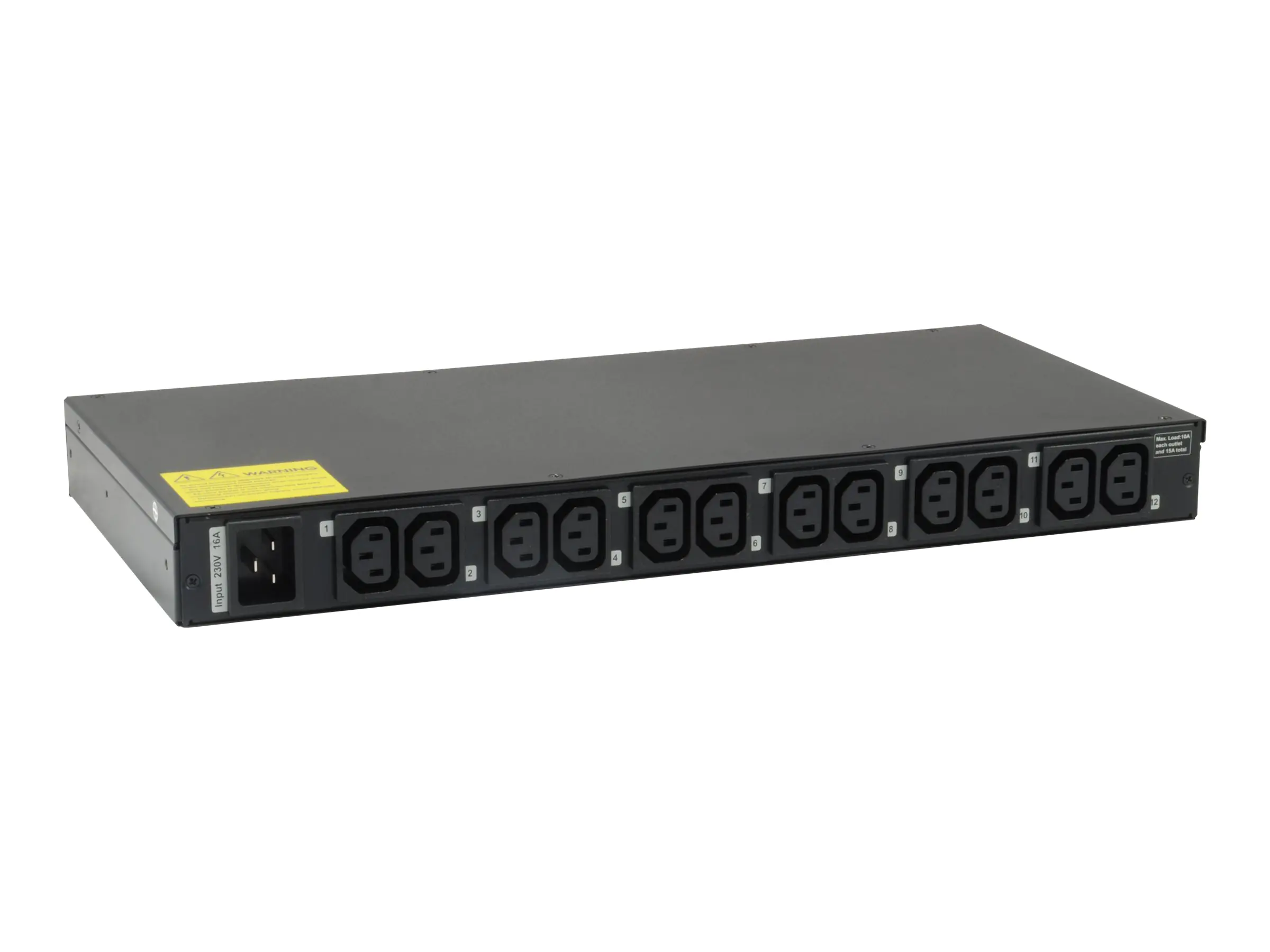 LevelOne IPS-1201E - Stromverteilungseinheit - Wechselstrom 200 V - Ethernet - Ausgangsanschlüsse: 12 (12 x IEC 60320 C13)