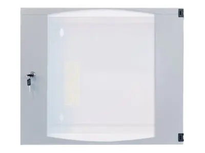 Intellinet 19" Wandverteiler mit Schwenkrahmen, 12 HE, 593 (H) x 540 (B) x 450 (T) mm, Flatpack, grau - Gehäuse - geeignet für Wandmontage - Grau, RAL 7035 - 12U - 48.3 cm (19")