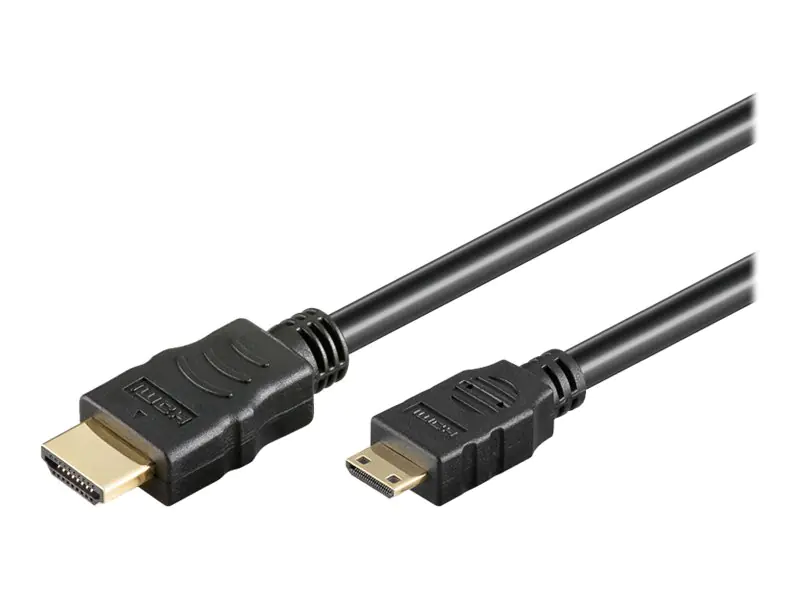 goobay - HDMI-Kabel mit Ethernet - 19 pin mini HDMI Type C männlich zu HDMI männlich - 3 m - flach goobay - HDMI-Kabel mit Ethernet - 19 pin mini HDMI Type C männlich zu HDMI männlich - 3 m - flach