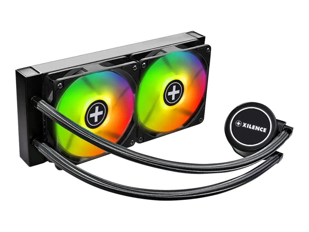 Xilence Performance A+ Series LiQuRizer LQ240.ARGB - Prozessor-Flüssigkeitskühlsystem - (für: LGA1156, AM2, AM2+, LGA1366, AM3, LGA1155, AM3+, LGA2011, FM1, FM2, LGA1150, FM2+, LGA1151, AM4, LGA2066, TR4, LGA1200) - Kupfer - 120 mm