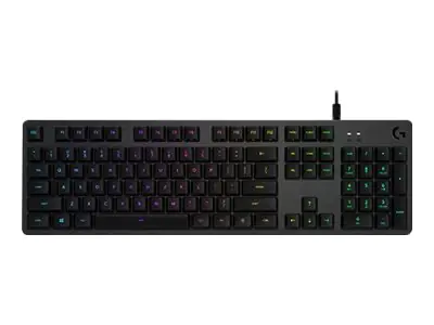 Logitech Gaming G512 - Tastatur - Hintergrundbeleuchtung - USB - QWERTZ - Deutsch - Tastenschalter: GX Brown Tactile - Kohle