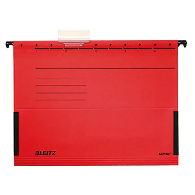 Leitz Hängetasche ALPHA® DIN A4 275g/m² Pendareckarton, recycelt rot 25 St./Pack.