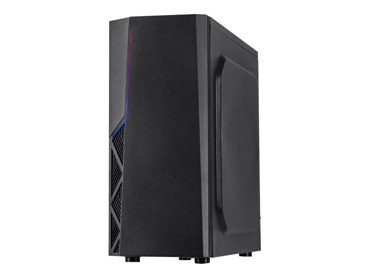 Inter-Tech B-02 - Tower - ATX - Seitenteil mit Fenster (Acryl) - keine Spannungsversorgung (ATX) - USB/Audio