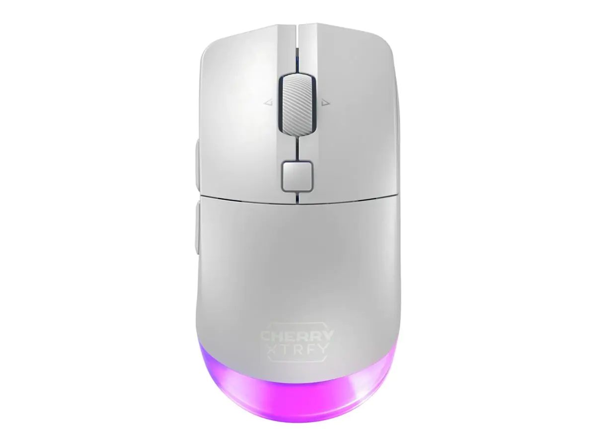 Cherry Xtrfy M50 - Maus - ergonomisch - optisch - 5 Tasten - kabellos, kabelgebunden - 2.4 GHz, Blue