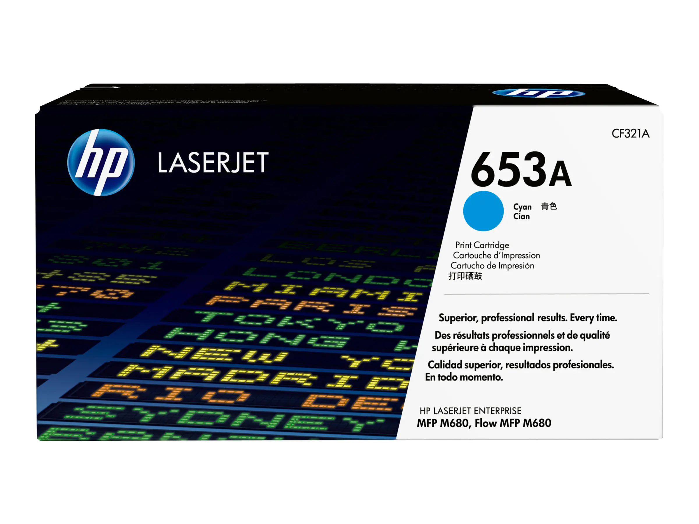 HP 653A - Cyan - original - LaserJet - Tonerpatrone (CF321A) - für Color LaserJet Enterprise MFP M680; LaserJet Enterprise Flow MFP M680 HP 653A - Cyan - original - LaserJet - Tonerpatrone (CF321A) - für Color LaserJet Enterprise MFP M680; LaserJet Enterprise Flow MFP M680
