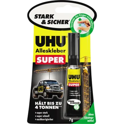 UHU Alleskleber Super 7g, 7 ml, Sichtverpackung, 1 Stück(e) 46960