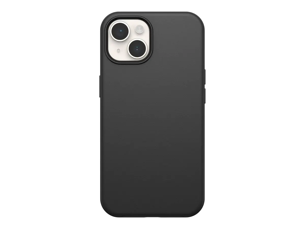 OtterBox Symmetry Series - Hintere Abdeckung für Mobiltelefon - Polycarbonat, Kunstfaser - Schwarz - für Apple iPhone 13, 14, 15, 16e