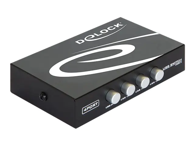 Delock Switch USB 2.0 4 port manual - USB-Umschalter 87634