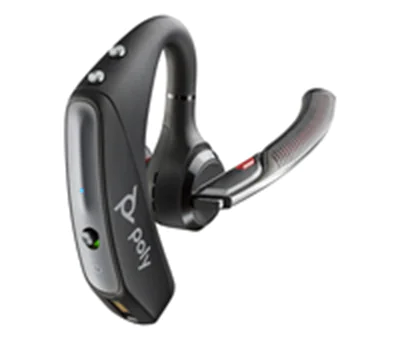 Poly Voyager 5200 - Voyager 5200 series - Headset - im Ohr - Bluetooth - kabellos - aktive Rauschunterdrückung - Adapter USB-A via Bluetooth - Schwarz - Zertifiziert für Skype für Unternehmen, Zertifiziert für Microsoft Teams, Zoom Certified, Cisco Jabber