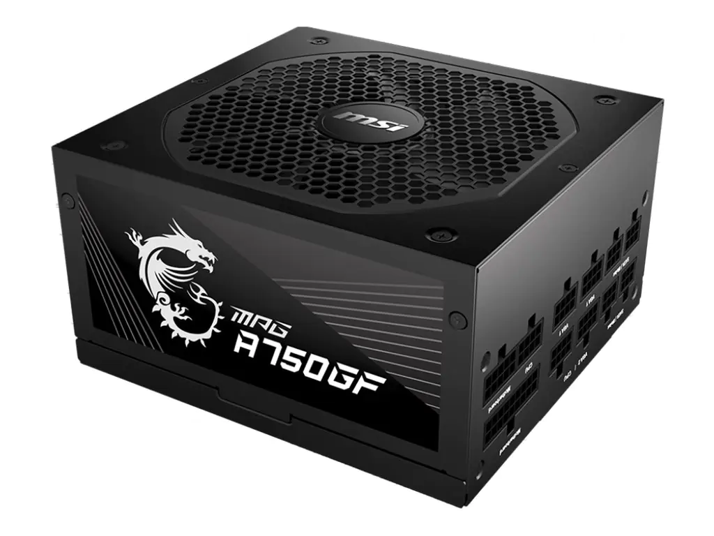 MSI MPG A750GF - Netzteil (intern) - ATX12V / EPS12V - 80 PLUS Gold - Wechselstrom 100-240 V - 750 Watt - aktive PFC