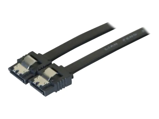 exertis Connect - SATA-Kabel - Serial ATA 150/300/600 - SATA (W) Verriegelung zu SATA (W) Verriegelung - 75 cm - Schwarz