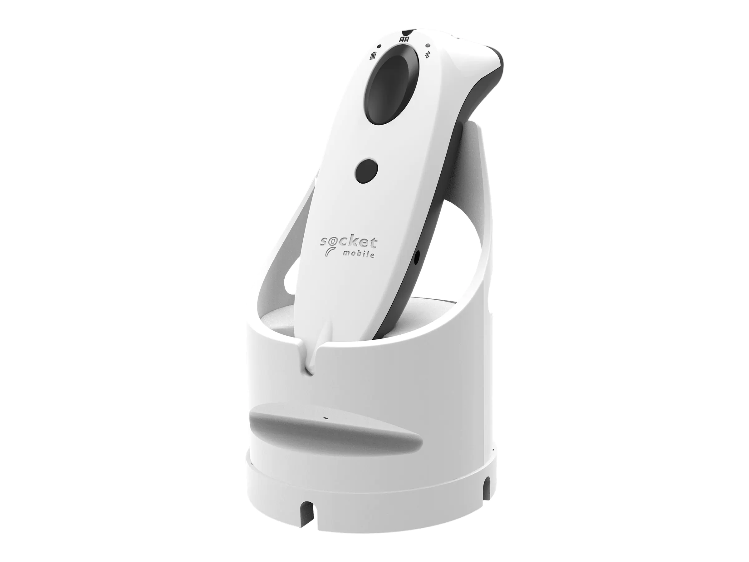 SocketScan S740 - 700 Series - mit Ladeanschluss (weiß) - Barcode-Scanner - tragbar - 2D-Imager - decodiert - Bluetooth 2.1 EDR