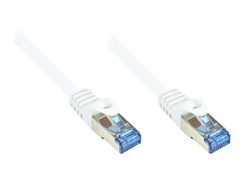 Good Connections RNS - Patch-Kabel - RJ-45 (M) bis RJ-45 (M) - 5 m - SFTP, PiMF - CAT 6a - halogenfrei, geformt, ohne Haken - weiß