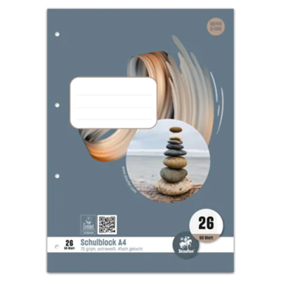Ursus Style Schulblo Lin26 A4 50 Bl - Bürokleinmaterial 040450026