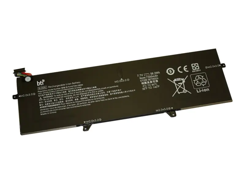 BTI - Laptop-Batterie - Lithium-Ionen - 7300 mAh - 56.2 Wh - für HP EliteBook x360 1040 G5 Notebook