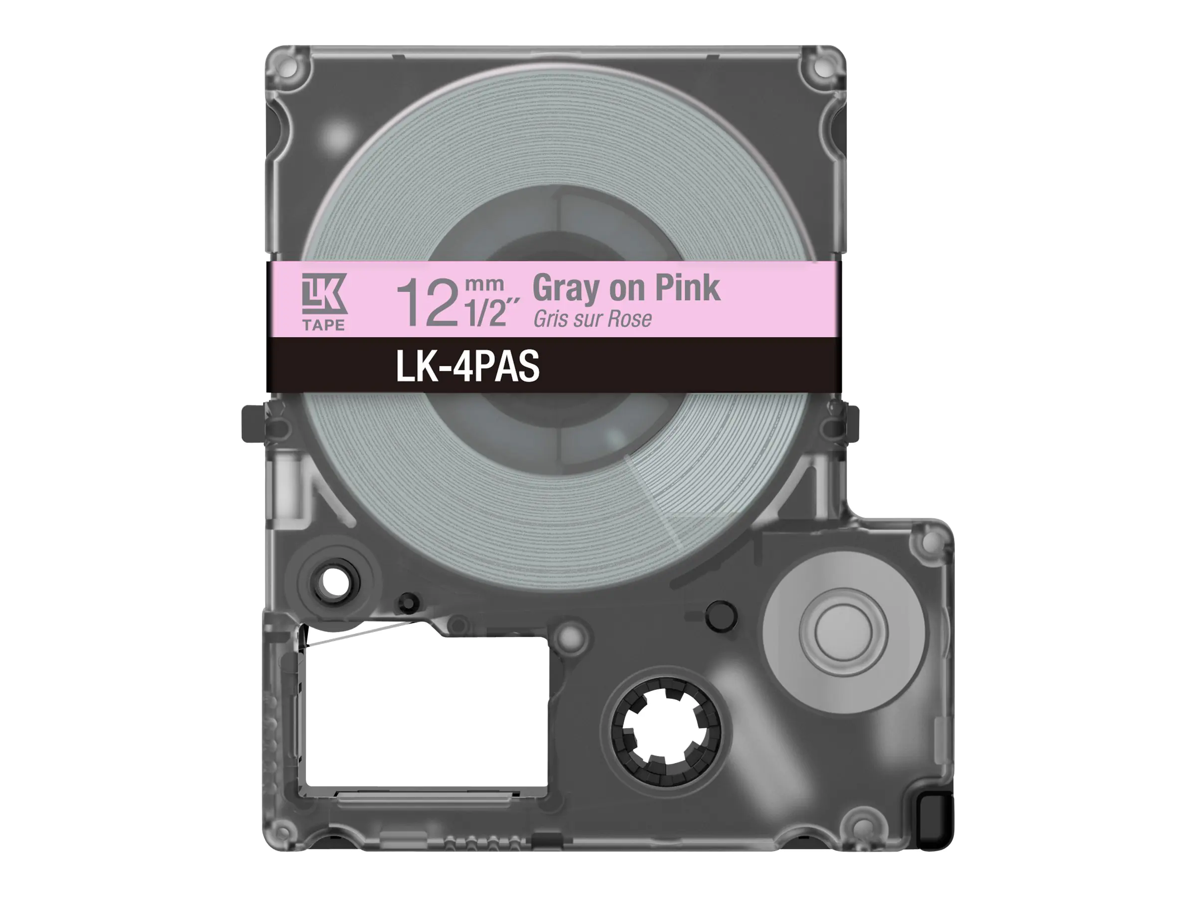 Epson LabelWorks LK-4PAS - Soft pink/gray - Rolle (1,2 cm)