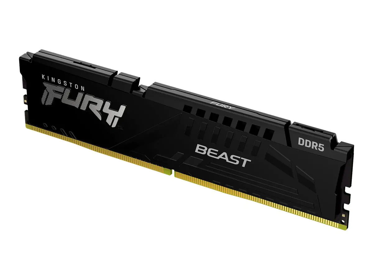 Kingston FURY Beast - DDR5 - Modul - 16 GB - DIMM 288-PIN - 5600 MHz / PC5-44800 - CL36 - 1.25 V - ungepuffert - on-die ECC - Schwarz Kingston FURY Beast - DDR5 - Modul - 16 GB - DIMM 288-PIN - 5600 MHz / PC5-44800 - CL36 - 1.25 V - ungepuffert - on-die ECC - Schwarz
