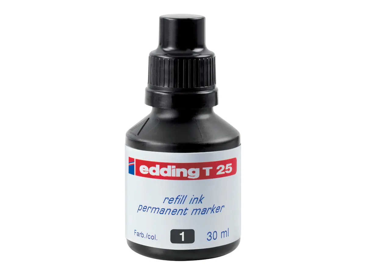 EDDING T 25 - Tinte - permanent - Schwarz - 30 4-T25001