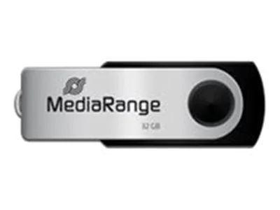 MediaRange MR911-2 - USB-Flash-Laufwerk - 32 GB - USB 2.0 - Schwarz, Silber