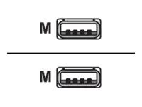 Equip - USB-Kabel - USB (M) zu USB (M) - USB 2.0 - 3 m - Schwarz