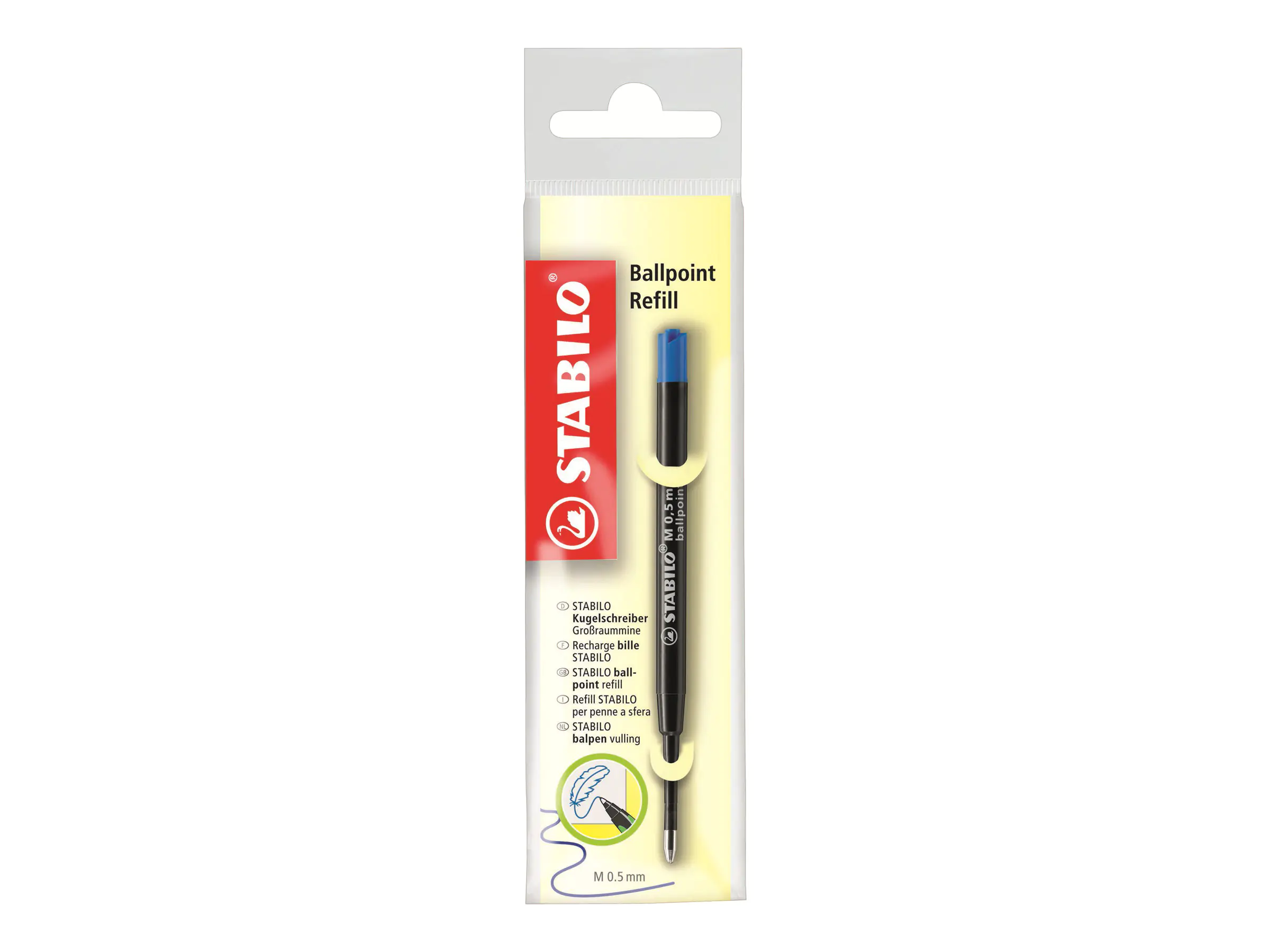 STABILO Nachfüllpatrone - Blau - 0.5 mm - Mittel 2/041-02