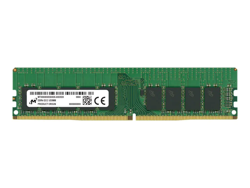 Micron - DDR4 - Modul - 16 GB - DIMM 288-PIN - 3200 MHz / PC4-25600 - CL22 - 1.2 V - ungepuffert - ECC