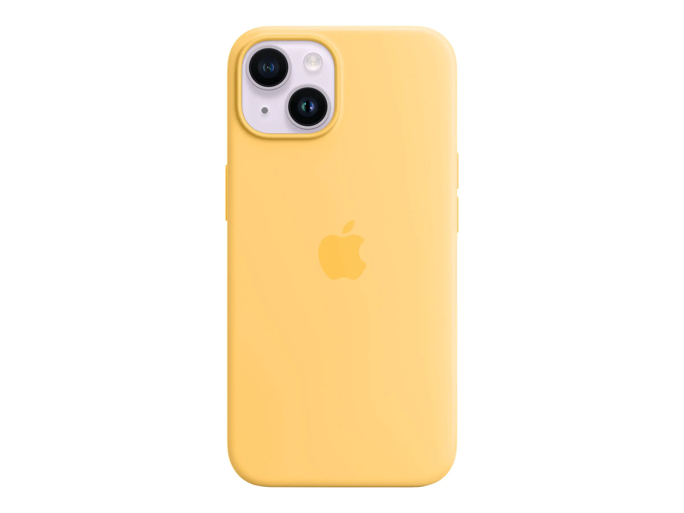 Apple - Hintere Abdeckung für Mobiltelefon - kompatibel mit MagSafe - Silikon - sunglow - für iPhone 14