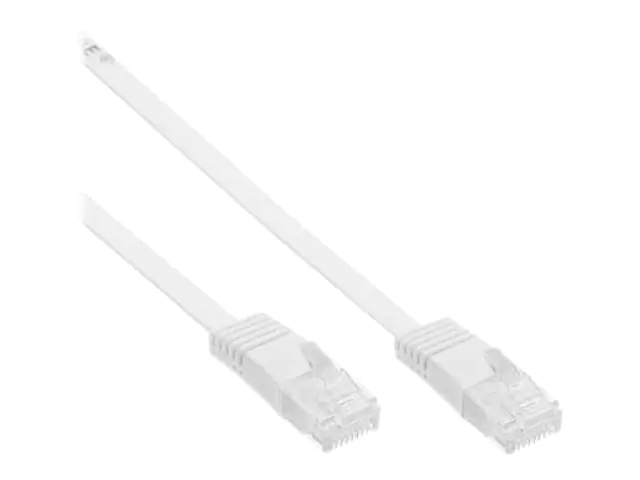 InLine - Patch-Kabel - RJ-45 (M) zu RJ-45 (M) - 1.5 m - UTP - CAT 6 - geformt, flach - weiß