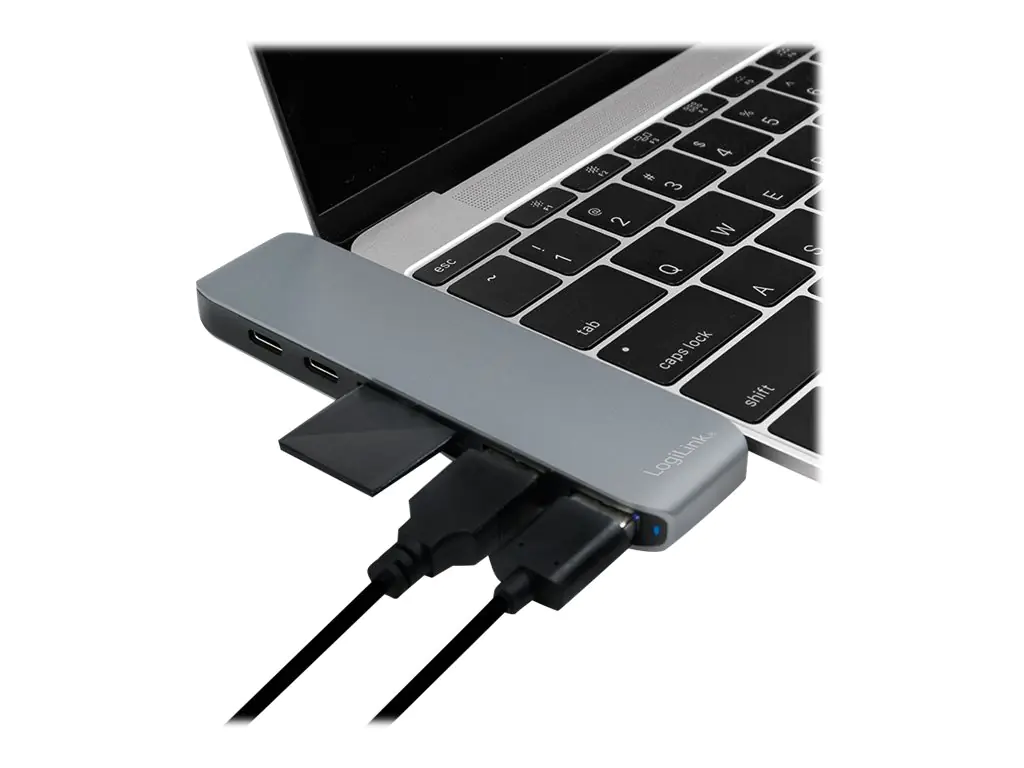LogiLink USB-C 7-in-1 Multifunctional Hub - Dockingstation - USB-C