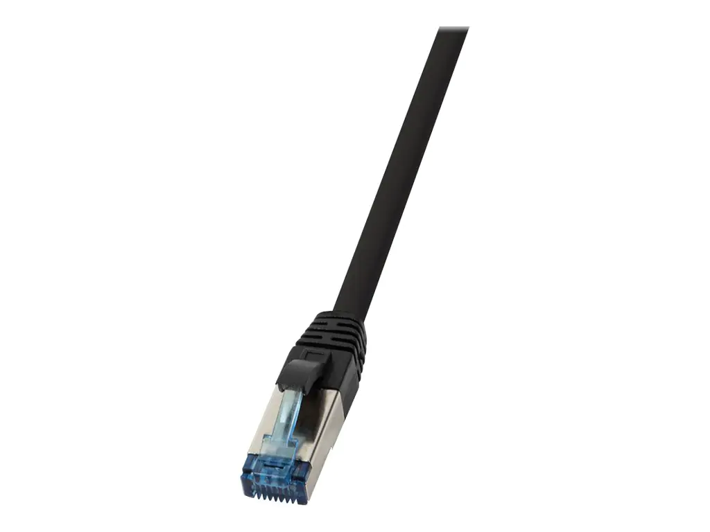 LogiLink 10G - Patch-Kabel - RJ-45 (M) zu RJ-45 (M) - 10 m - SFTP - CAT 6a - im Freien, halogenfrei - Schwarz