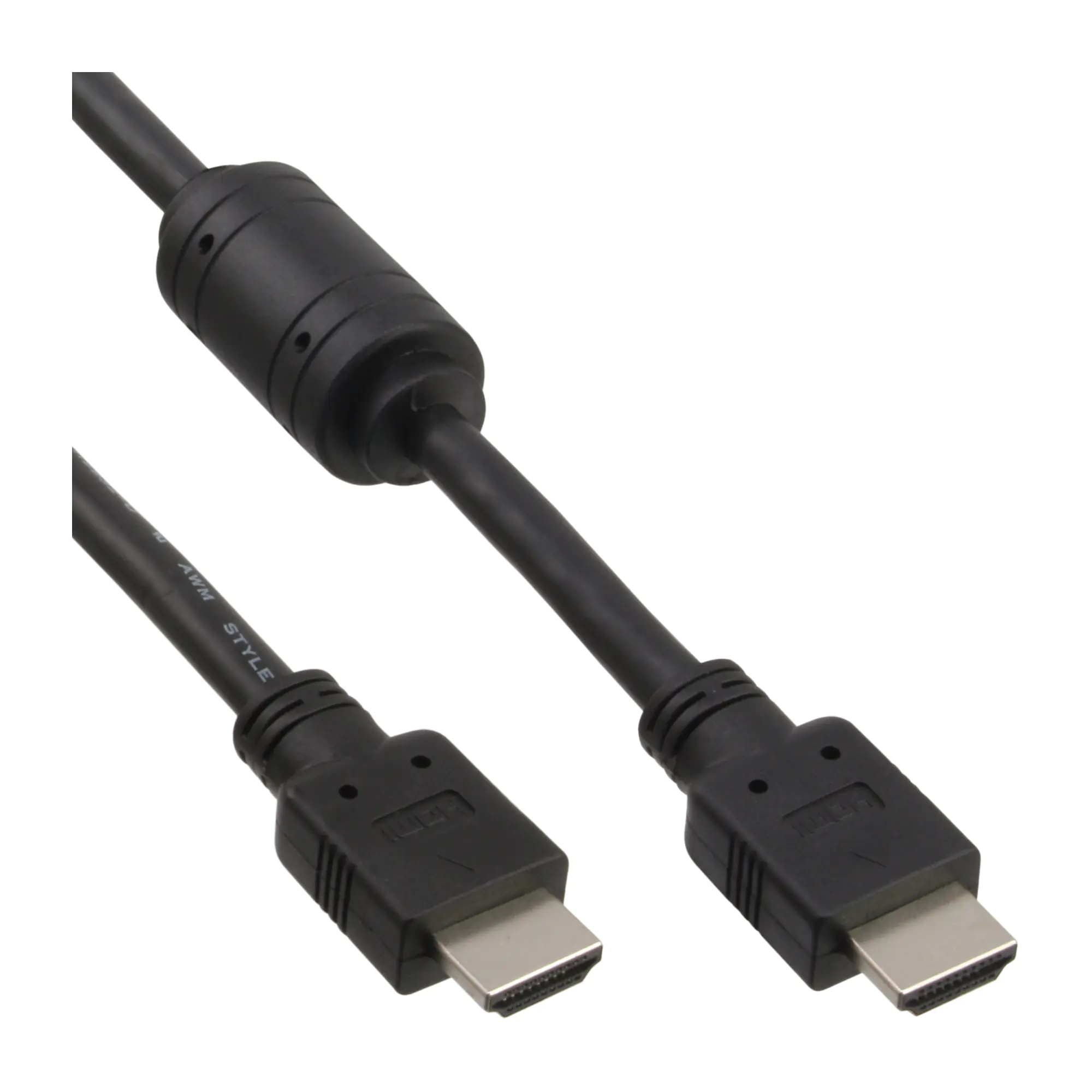 InLine High Speed - HDMI-Kabel - HDMI männlich zu HDMI männlich - 5 m - abgeschirmt - Schwarz