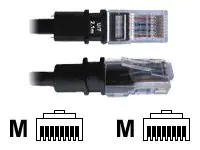 PatchSee BasicPatch - Patch-Kabel - RJ-45 (M) zu RJ-45 (M) - 1.2 m - FTP - CAT 5e - geschirmt - Schwarz