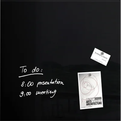 SIGEL Magnetboard Artverum GL110 480x480x15mm Glas schwarz SIGEL Magnetboard Artverum GL110 480x480x15mm Glas schwarz