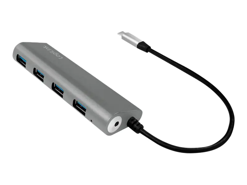 LogiLink USB-C 3.1 hub, 4 port - Hub - 4 x USB 3.1 Gen 1 - Desktop