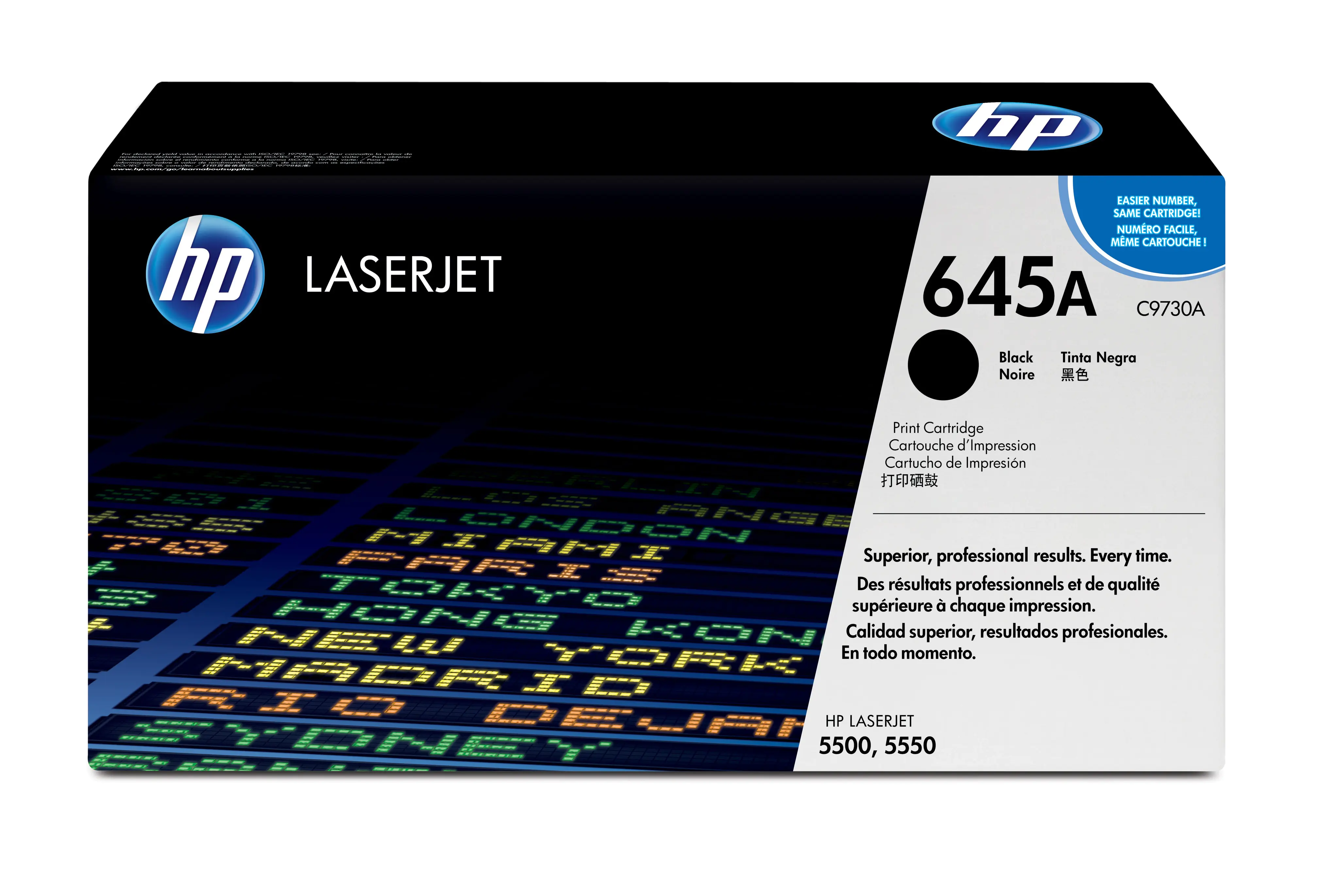 HP 645A - Schwarz - original - LaserJet - Tonerpatrone (C9730A) - für Color LaserJet 5500, 5550 HP 645A - Schwarz - original - LaserJet - Tonerpatrone (C9730A) - für Color LaserJet 5500, 5550