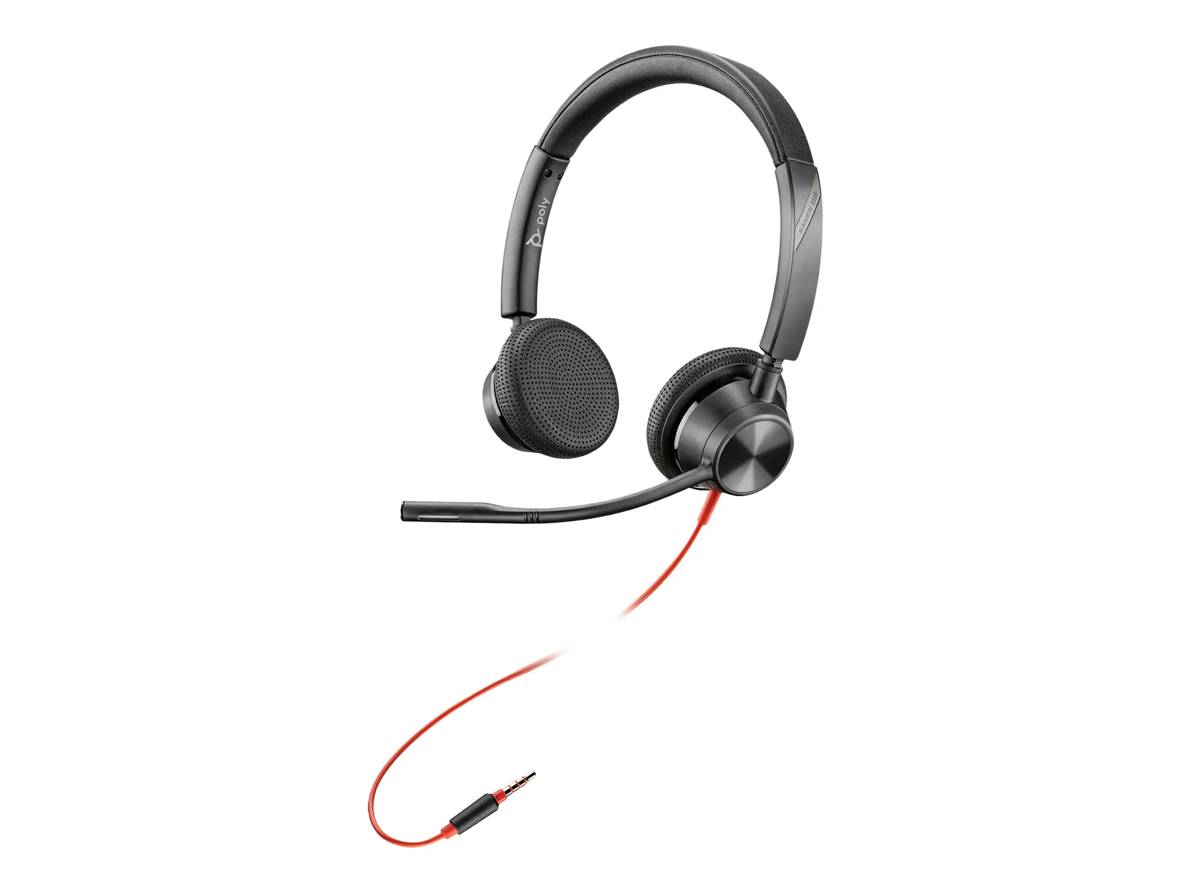 Poly Blackwire 3225 - 3300 Series - Headset - On-Ear - kabelgebunden - USB, 3,5 mm Stecker - Schwarz - Skype-zertifiziert, Cisco Jabber Certified, Avaya Certified