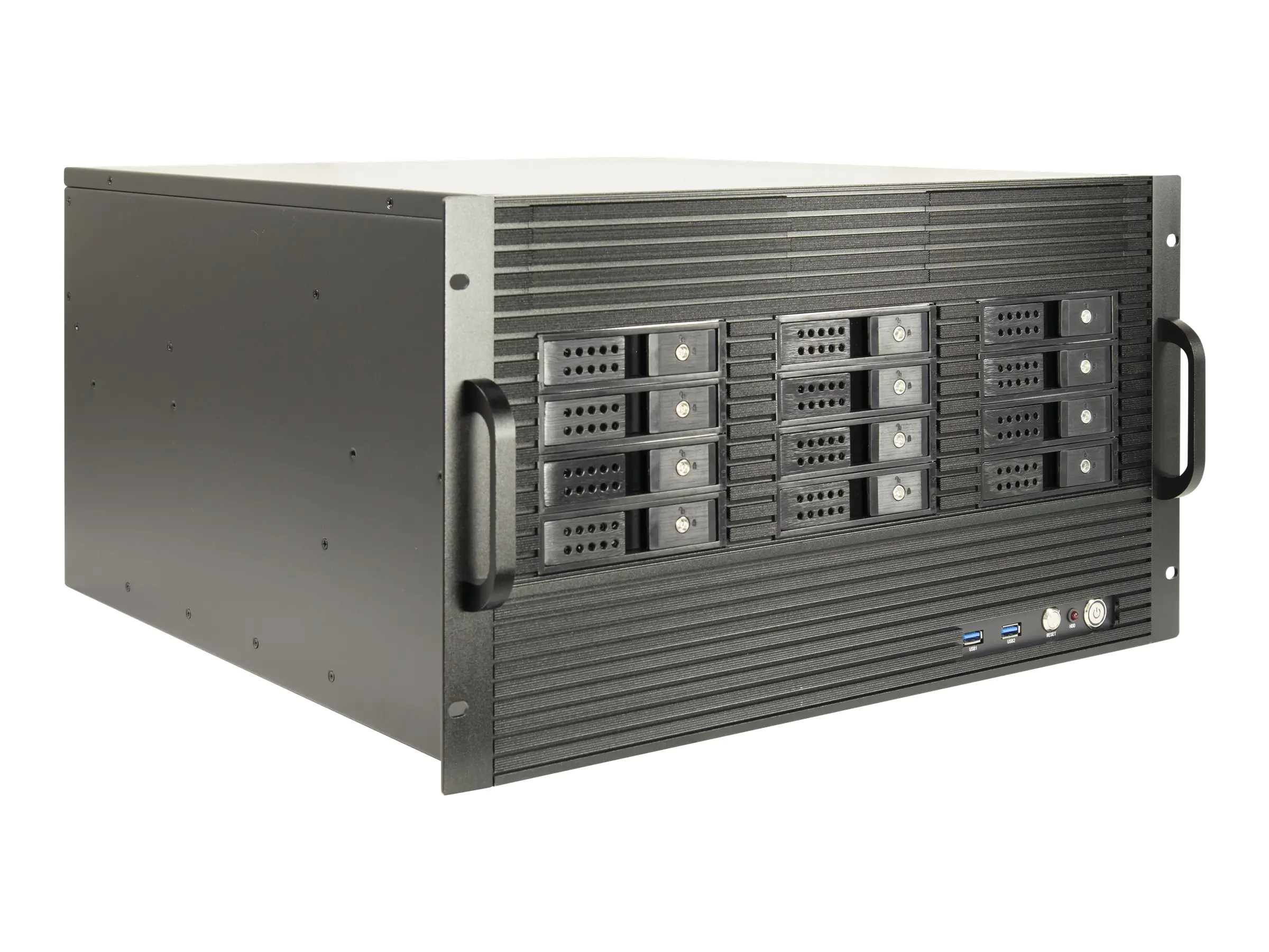 Inter-Tech IPC 6U-6520 - Rack-Montage - E-ATX / SSI EEB - Hot-Swap - keine Spannungsversorgung (ATX / PS/2) - USB