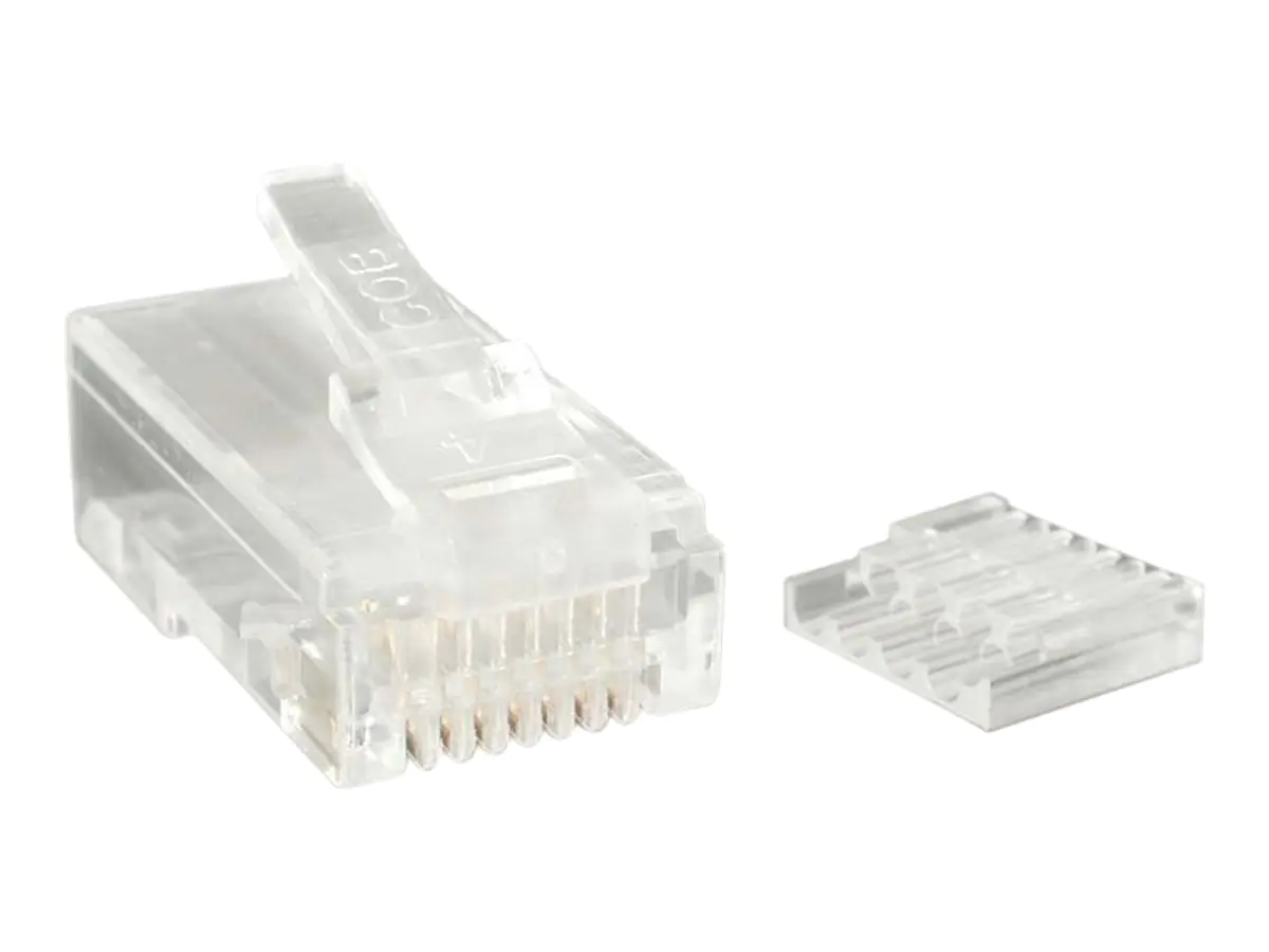 StarTech Cat 6 RJ45 Stranded Modular Plug Connector - 50 Pack (CRJ45C6STR50) - Netzwerkanschluss - RJ-45 (M) - CAT 6 - verseilt - klar (Packung mit 50) - für P/N: R300WN22MO5E, R300WN22MO5G, R300WN22MOD, R300WN22MOD5, R300WN22ODE, R300WN22ODG